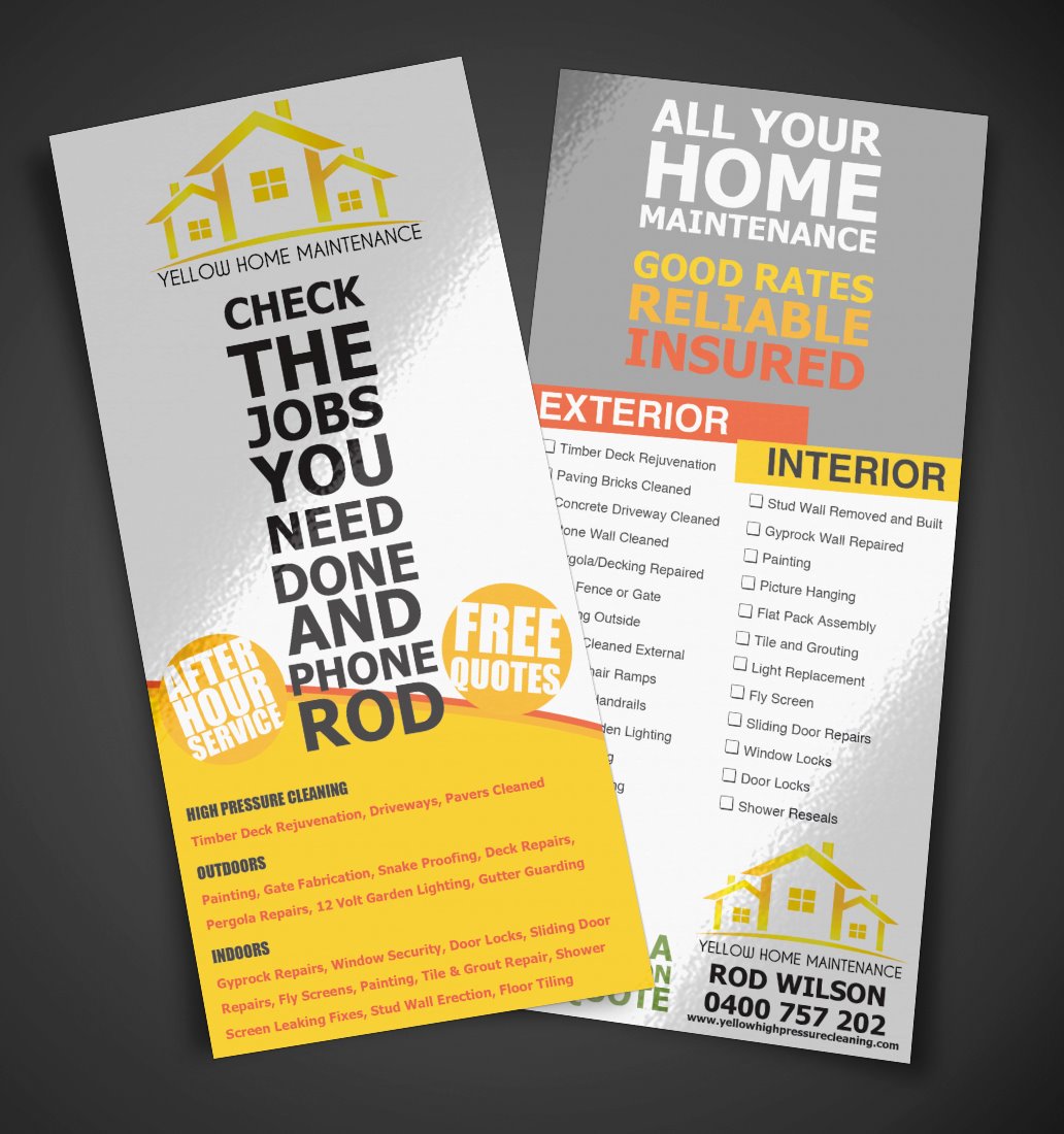 Yellow Home Maintence image 3